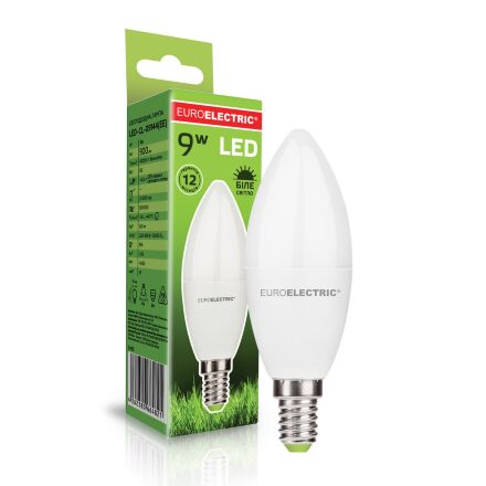 LED Лампа EUROELECTRIC CL 9W 900Lm E14 4000K