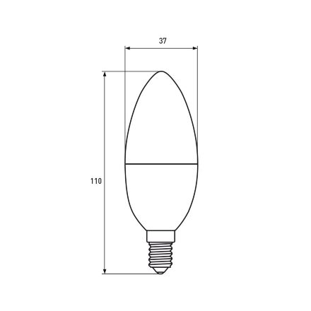 LED Лампа EUROELECTRIC CL 9W 900Lm E14 4000K