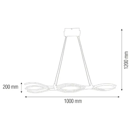 Світлодіодна люстра PRIME-45 45W 4000K