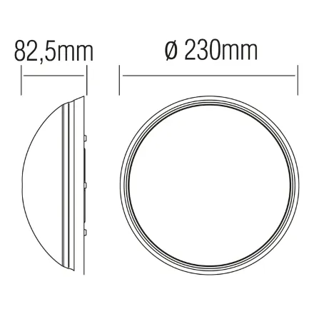 Світильник пластиковий Уфо Роза Вітрів срібло