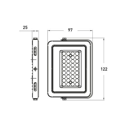 Прожектор EUROLAMP LED SMD 20W 1700Lm 6500K з датчиком руху