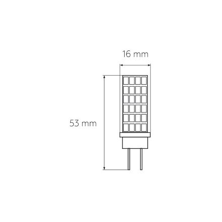 Світлодіодна капсульна лампа EUROLAMP LED силікон G4 5W 500Lm 3000K 12V