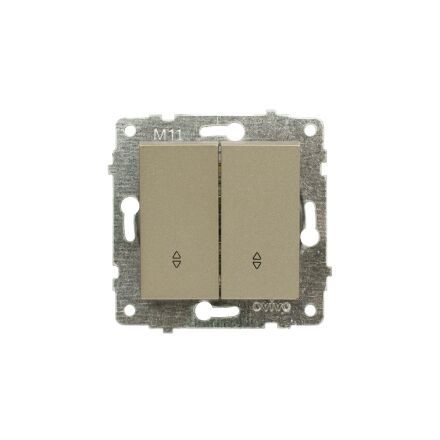 Механізм вимикача 2-клв.прохідного антрацит