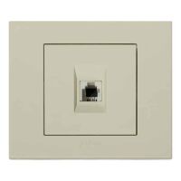 Розетка телефонна кремова GRANO