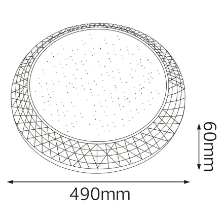 Світлодіодний світильник потолочний GHOST-48 білий