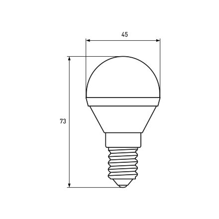 Світлодіодна лампа EUROELECTRIC LED G45 5W E14 4000K 220V