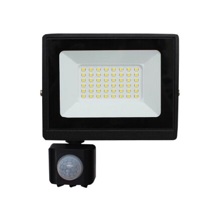 Прожектор EUROLAMP LED SMD 50W 4250Lm 6500K з датчиком руху