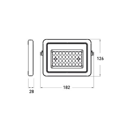 Прожектор EUROLAMP LED SMD 50W 4250Lm 6500K з датчиком руху