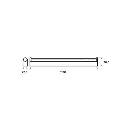 EUROLAMP LED Світильник меблевий IP44 14W 1150Lm 4000K (T5)