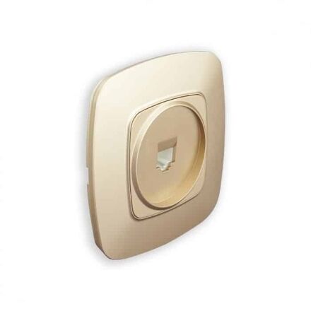 Розетка телефонна золото ELA