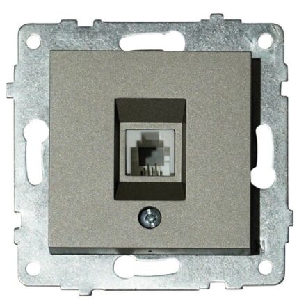 Механізм розетки телефонної GRANO антрацит