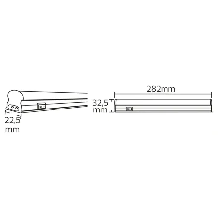 Світлодіодний світильник лінійний SIGMA-4 4W 6400K