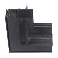 З'єднувач кутовий внутрішній для магнітного шинопровода вбудованого MAGNET-RW чорний