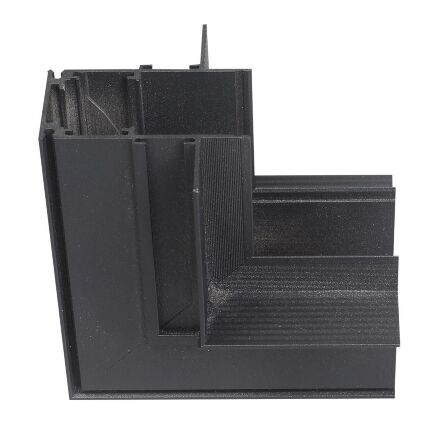 З'єднувач кутовий внутрішній для магнітного шинопровода вбудованого MAGNET-RW чорний