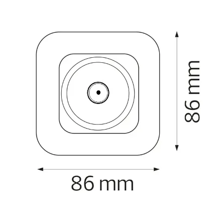 Розетка ТВ біла ELA