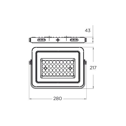 Прожектор EUROLAMP LED 100W 220V 10000lm 6500K IP65