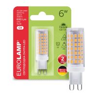 Світлодіодна лампа EUROLAMP LED G9 6W 600Lm 3000K