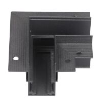 З'єднувач кутовий для магнітного шинопровода вбудованого MAGNET-RC чорний