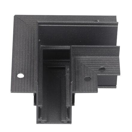 З'єднувач кутовий для магнітного шинопровода вбудованого MAGNET-RC чорний