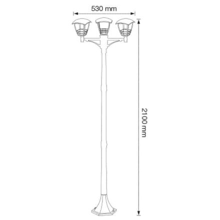 Світильник садово-парковий NAR-7 Е27