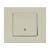 Вимикач прохідний 1-клавішний кремовий GRANO