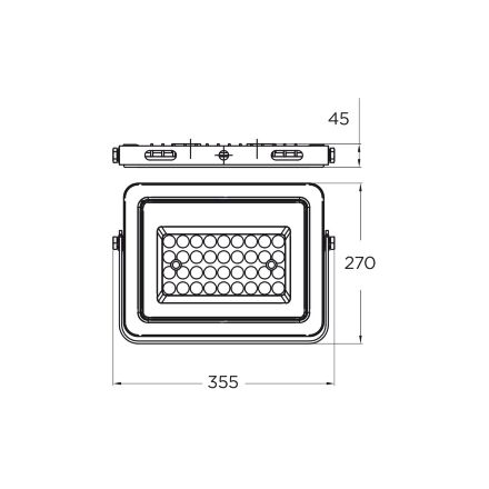 Прожектор EUROLAMP LED 200W 220V 20000lm 6500K IP65