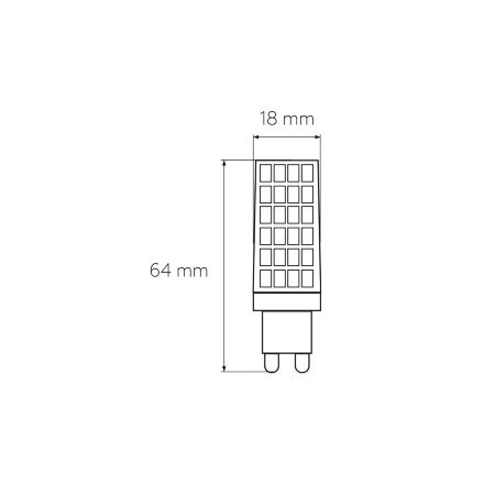 Світлодіодна лампа EUROLAMP LED G9 6W 600Lm 4000K