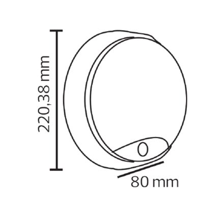 Світлодіодний світильник настінно-стельовий SORENTO з сутінковим датчиком і датчиком руху