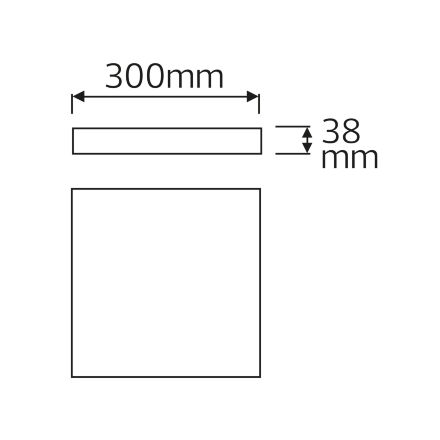 Світильник накладний SOFIA/S-48 чорний