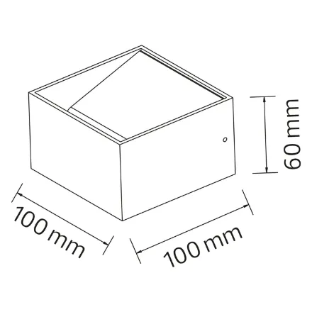 Світлодіодний світильник настінний TRUVA білий