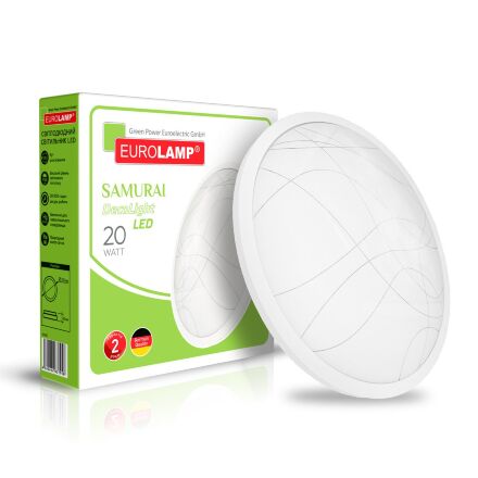 EUROLAMP LED Світильник круглий накладний матовий Samurai T23 20W 4000K