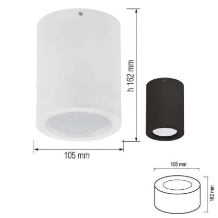 Світлодіодний світильник SANDRA-5/XL чорний