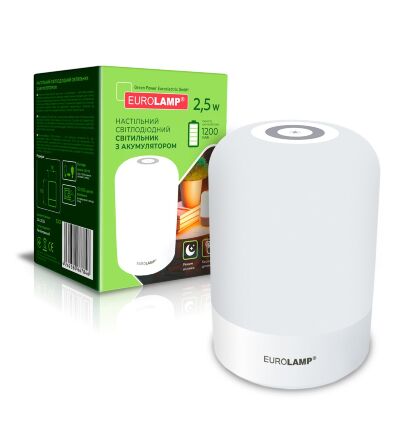 Світильник нічник Eurolamp 2.5W 2800-6500K 1200mAh USB з акумулятором