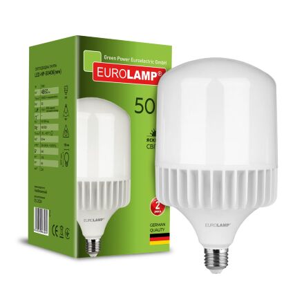 Світлодіодна лампа Eurolamp 50W 4860Lm E40 6500K new