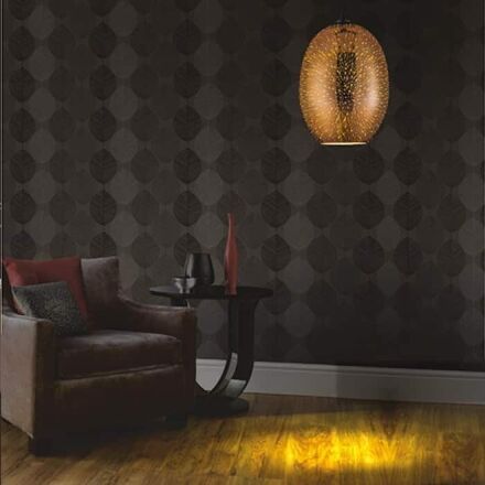 Світильник підвісний QUANTUM Е27 3D-ефект овальний мідь