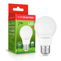 Світлодіодна лампа Euroelectric LED А60 7W 640 Lm E27 4000K