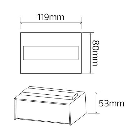 Світлодіодний світильник фасадний TWIST-7