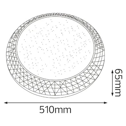 Світлодіодний світильник потолочний PHANTOM-48 білий