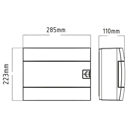 Щиток зовнішній 12 авт. білий