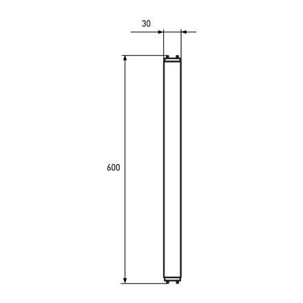 Лінійна світлодіодна лампа EUROLAMP скло 9W G13 (T8) 4000K 220V