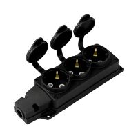 Колодка 3 гнізда з кришкою