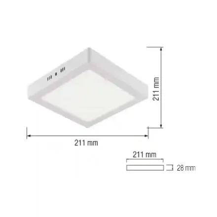 Світлодіодний світильник ARINA-18 18W 6400К