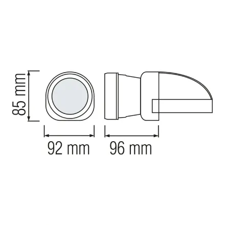 Ліхтарик BECKHAM-3 3W чорний