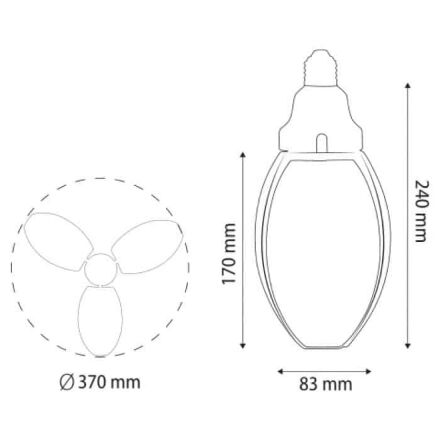 Світлодіодна лампа TRIO-R 36W Е27 6400К