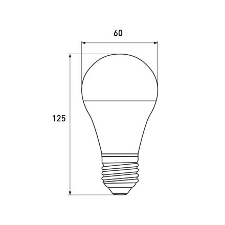 Світлодіодна лампа з акумулятором A60 7W 4000K 1200mAh