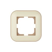 Рамка одинарна LOFT кремова+крафтова