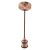 Світильник підвісний TESLA Е27 мідь