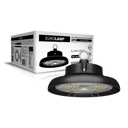 Індустріальний світильник LED UFO IP65 100W 15000Lm 5000K EUROLAMP