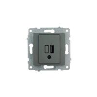 Механізм розетки USB з адаптером димчатої