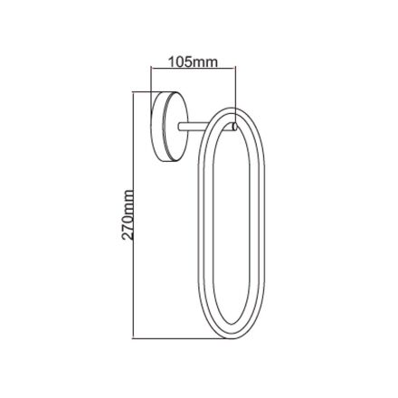 Світлодіодний світильник настінний ACROPOL